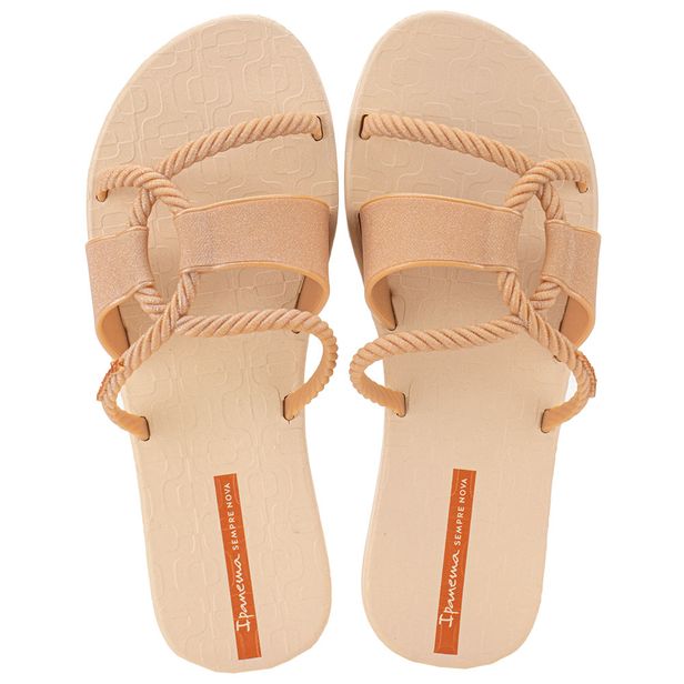 Chinelo Feminino Slide Diversa Ipanema 27241 BEGE 34