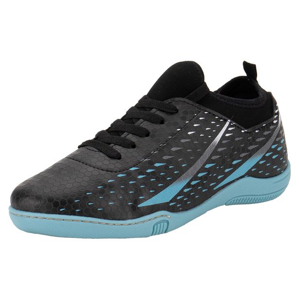 Chuteira Infantil Masculina Indoor Molekinho 2808330 PRETO/AZUL 27