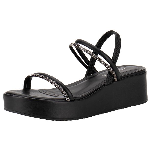 Sandália Feminina Anabela Via Marte 167008 PRETO 36
