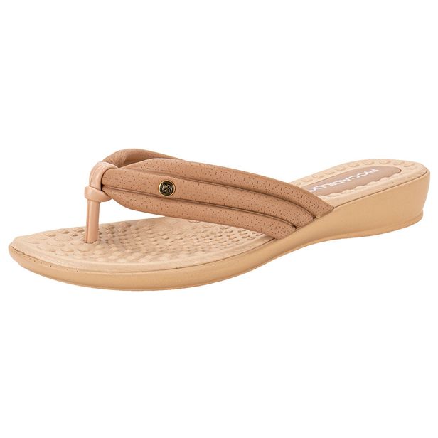 Tamanco Feminino Flat Piccadilly 500371 BEGE 34