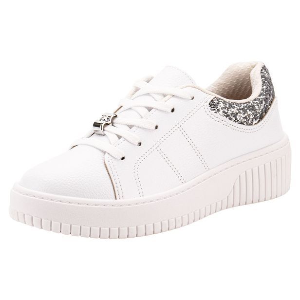 Tênis Feminino Casual Beira Rio 4316102 BRANCO/CINZA 34