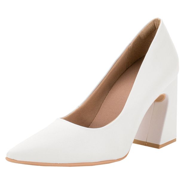 Sapato Feminino Salto Grosso Piccadilly 749101 BRANCO 39