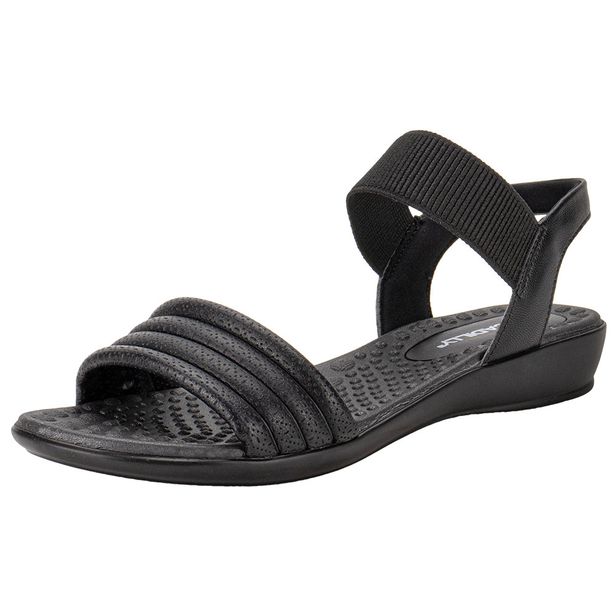 Sandália Feminina Flat Piccadilly 500378 PRETO 34