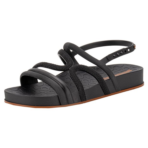 Sandália Feminina Flat Walk Ipanema 27211 PRETO 33/34