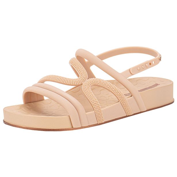 Sandália Feminina Flat Walk Ipanema 27211 BEGE 33/34