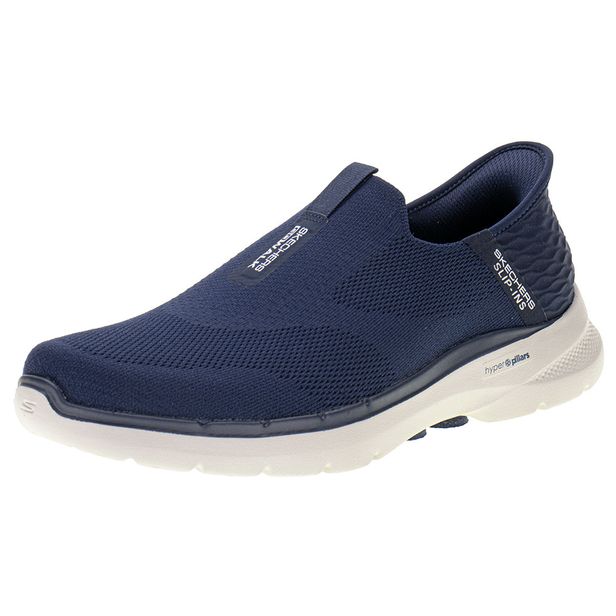 Tênis Masculino Go Walk 6 Easy On Skechers 216278 MARINHO 42
