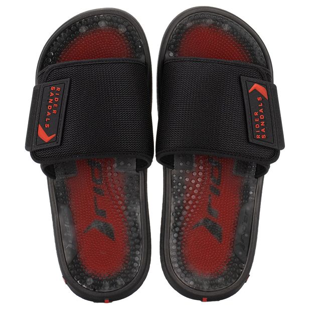 Chinelo Masculino Slide Infinity Max Rider 12341 PRETO/VERMELHO 37/38