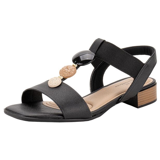 Sandália Feminina Salto Grosso Modare 7169117 PRETO 01 34