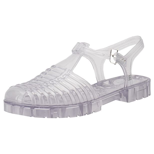 Sandália Feminina Flat Be New Zaxy 19020 CRISTAL 33/34