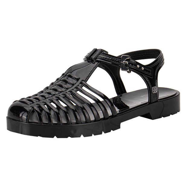 Sandália Feminina Flat Be New Zaxy 19020 PRETO 33/34