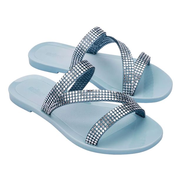 Melissa Siena Slide 33989 AZUL/PRATA 33/34