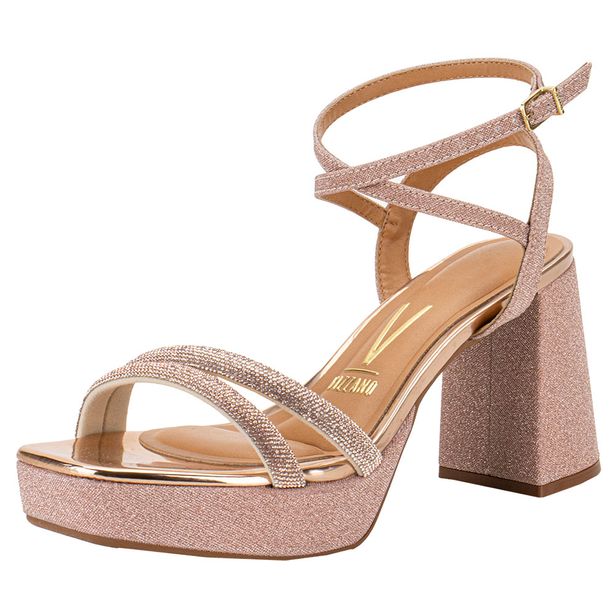 Sandália Feminina Meia Pata Vizzano 6472213 BRONZE 35
