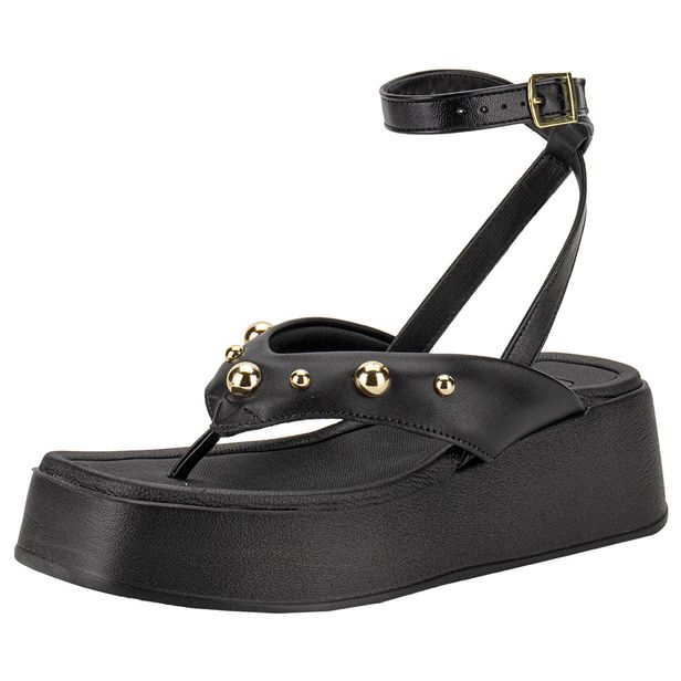 Sandália Feminina Anabela Beira Rio 8530103 PRETO 35