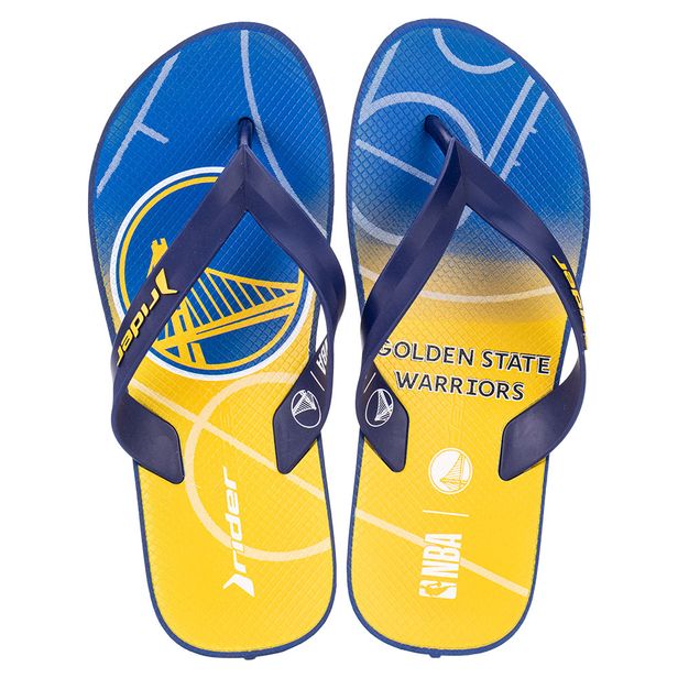Chinelo Masculino Feel NBA Rider 12378 AZUL/AMARELO 37/38
