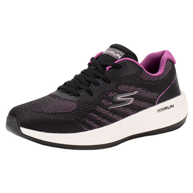 Tênis Feminino Go Run Pulse 2.0 Skechers 129106 PRETO/LILAS 34
