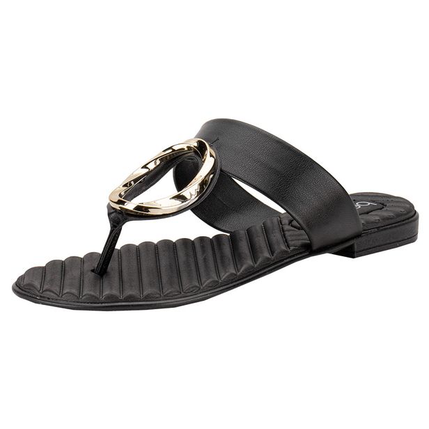 Tamanco Feminino Flat Beira Rio 8519108 PRETO 34