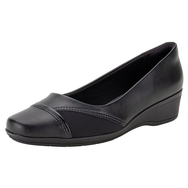 Sapato Feminino Anabela ComfortFlex 2494302 PRETO 01 34