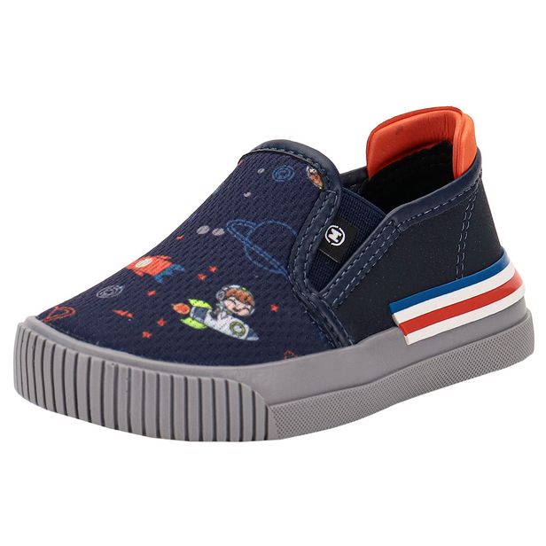 Tênis Infantil Masculino Slip On Molekinho 2615300 MARINHO 21
