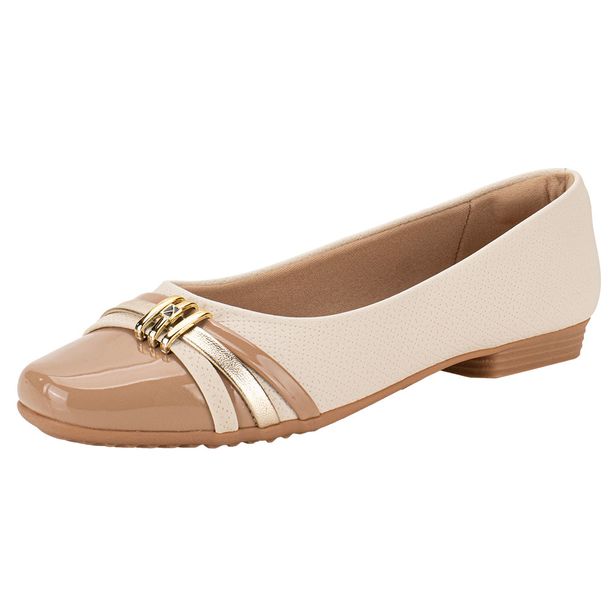 Sapatilha Feminina Flat Piccadilly 250233 MARFIM 36