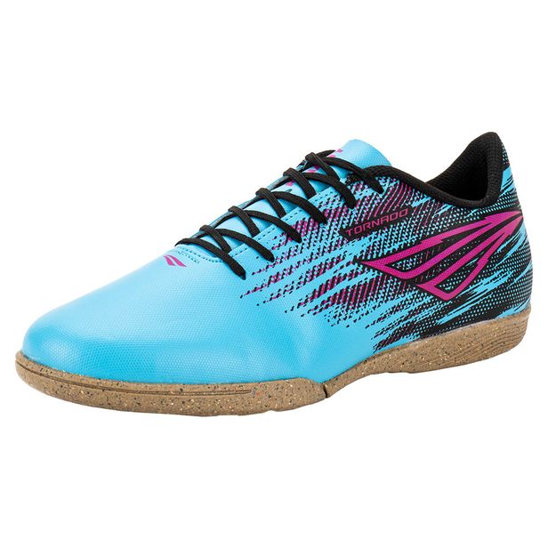 Chuteira Masculina Indoor Tornado Penalty 124286 AZUL/ROSA 37