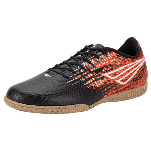 Chuteira Masculina Indoor Tornado Penalty 124286 PRETO/VERMELHO 39