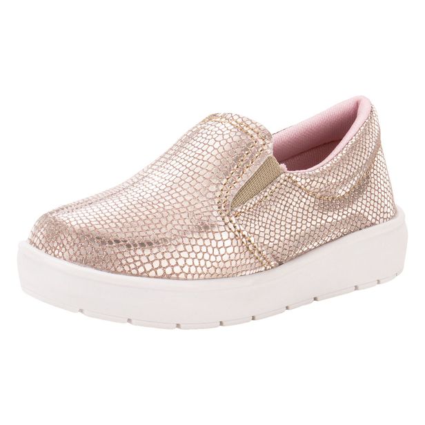 Tênis Infantil Feminino Slip On Bella Ninna 80042 ROSA 20