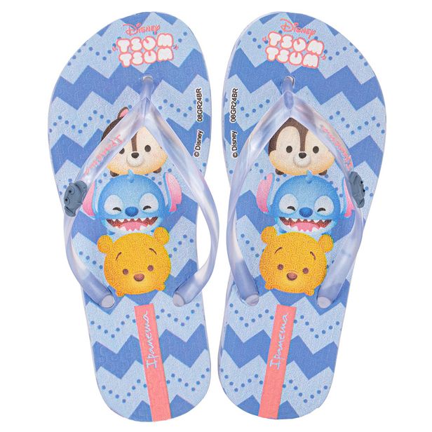 Chinelo Infantil Feminino Disney Joy Ipanema 27319 AZUL 27/28