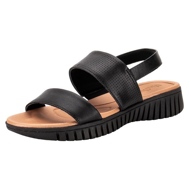 Sandália Feminina Flat Usaflex AH0116 PRETO 34