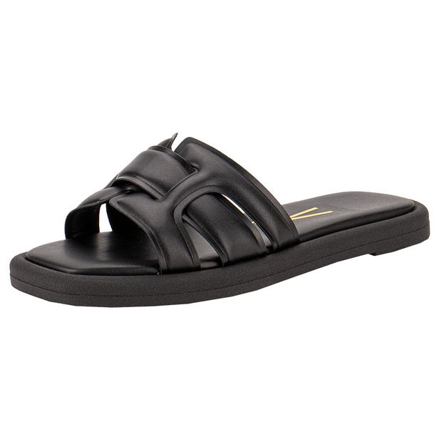 Tamanco Feminino Flat Vizzano 6522101 PRETO 34