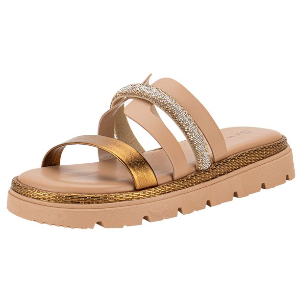 Tamanco Feminino Flat Ramarim 2429202 BRONZE 34