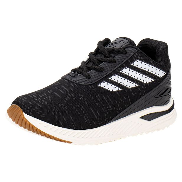 Tênis Infantil Masculino Zeuz 92KX PRETO/BRANCO 01 32
