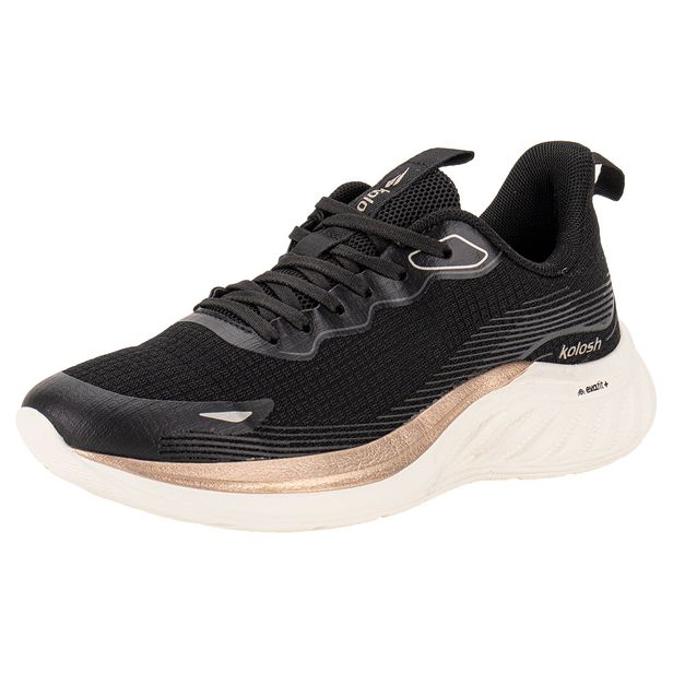 Tênis Feminino Kolosh E0188 PRETO/BEGE 35