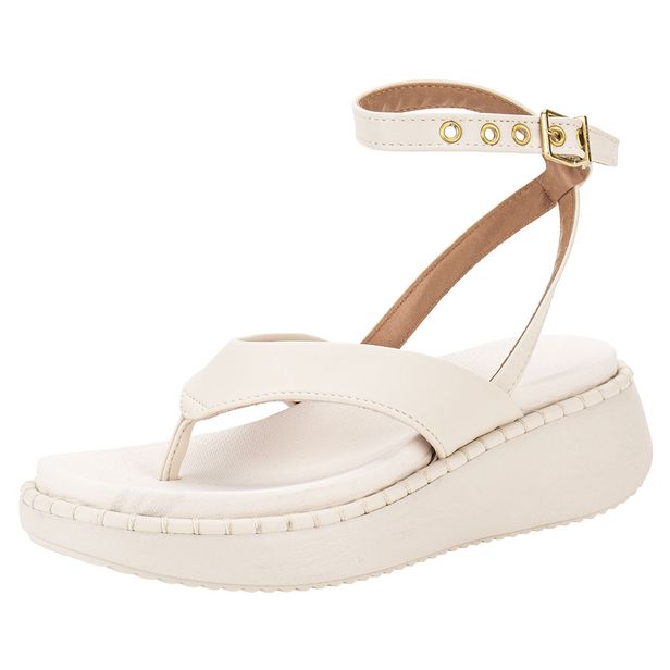 Sandália Feminina Anabela Vizzano 6519100 MARFIM 36