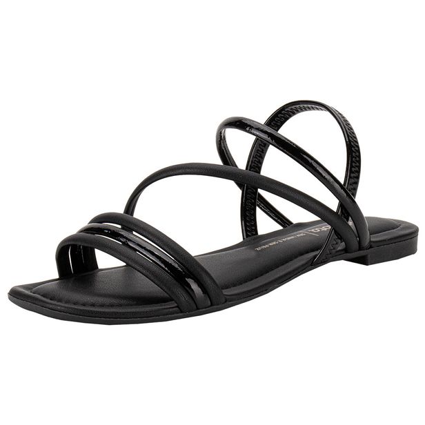 Sandália Feminina Flat Dakota Y8481 PRETO 34