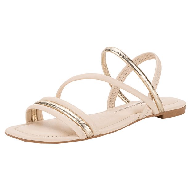 Sandália Feminina Flat Dakota Y8481 MARFIM 35