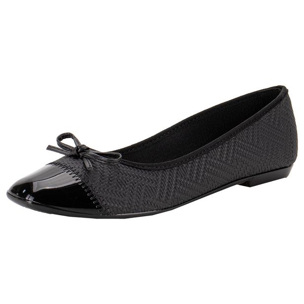 Sapatilha Feminina Flat Moleca 5729110 PRETO 34
