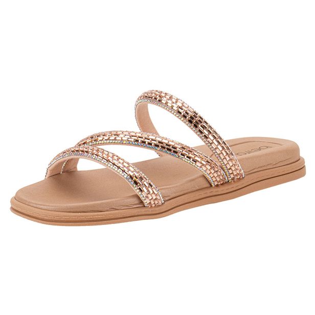 Tamanco Feminino Flat Beira Rio 8488108 BRONZE 34