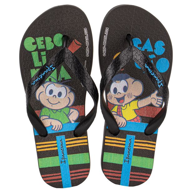 Chinelo Infantil Turma da Monica Ipanema - 26790 PRETO 01 25/26