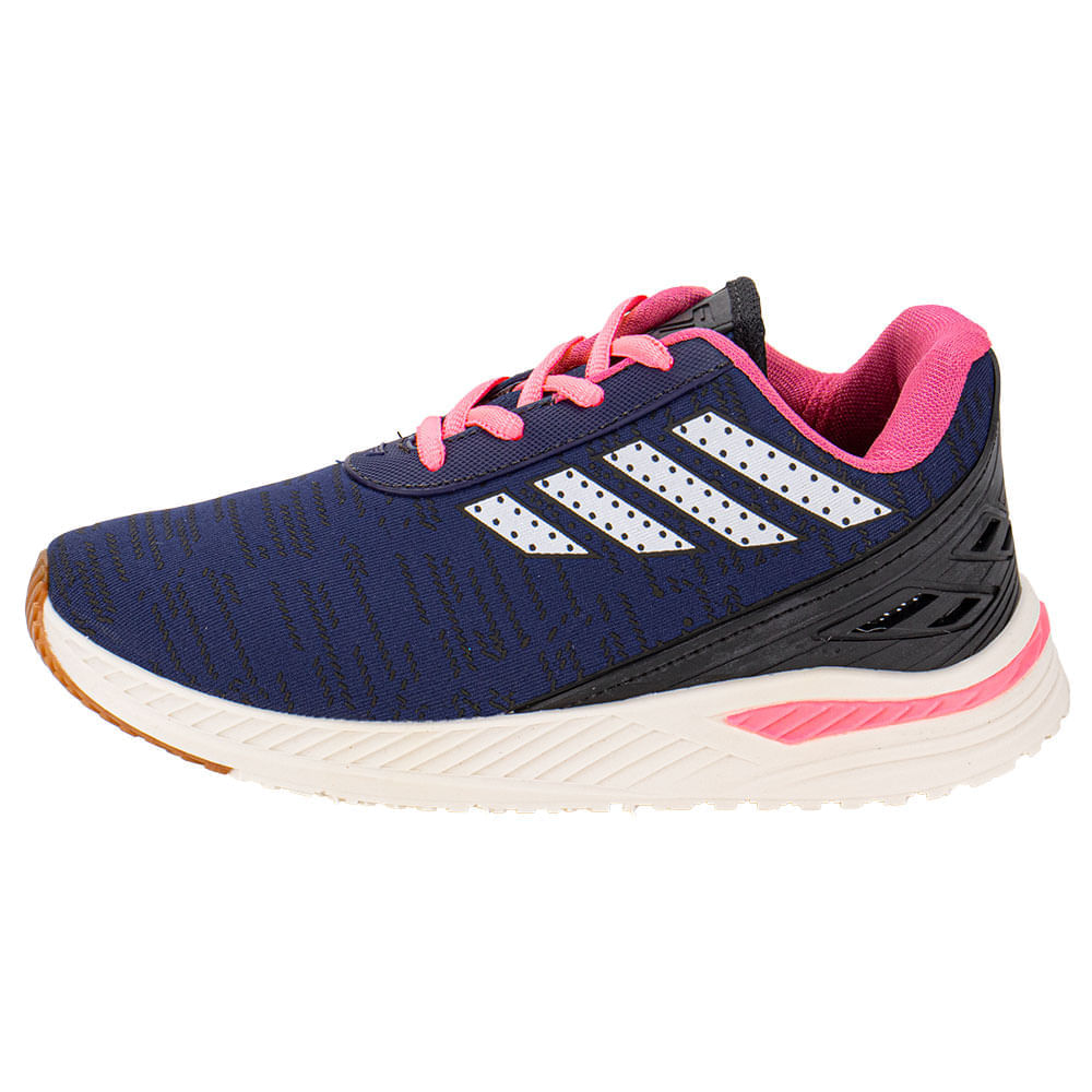 Tênis Infantil Feminino Zeuz 92KX MARINHO/ROSA | Clovis Calçados