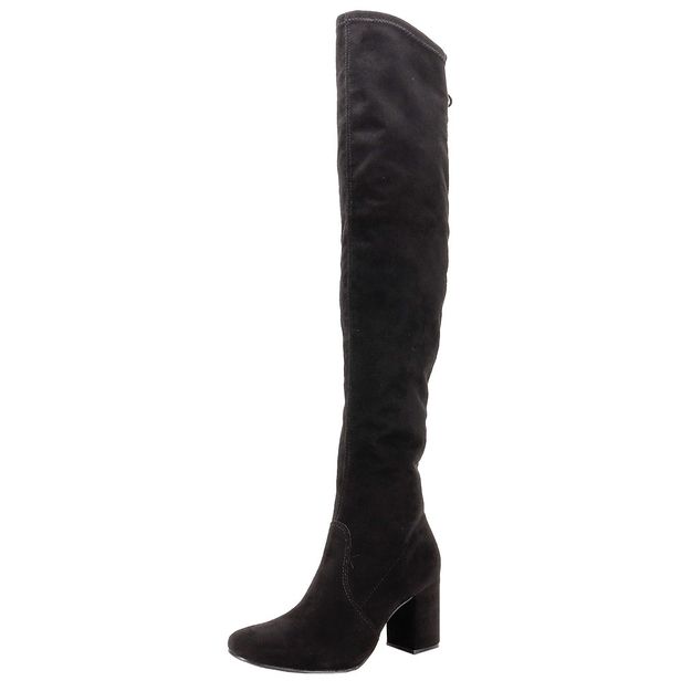 Bota Feminina Over The Knee Via Marte 024001 PRETO/CAMURÇA 35
