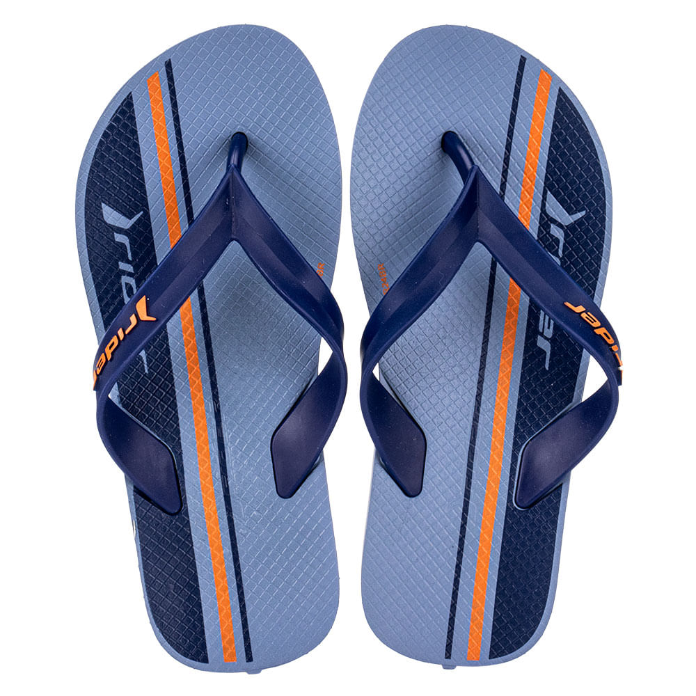Chinelo Infantil Masculino Feel Urban Rider - 12342 AZUL/LARANJA 28
