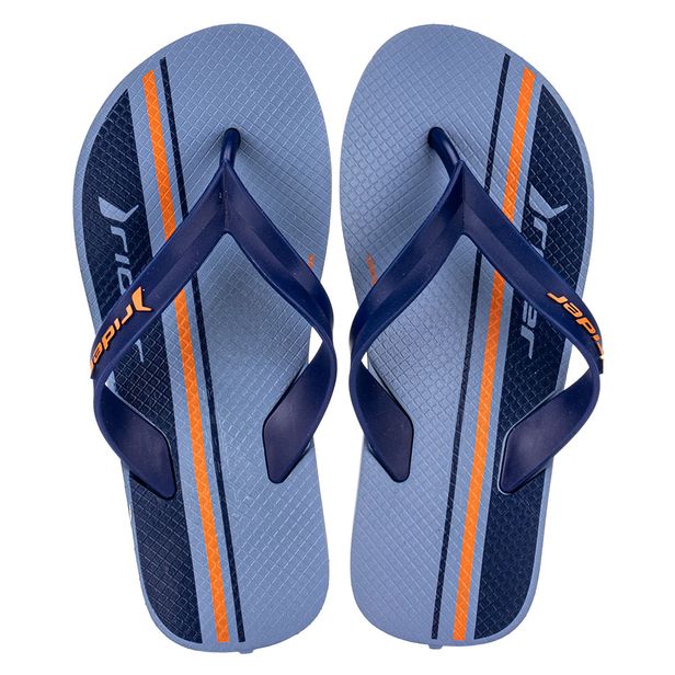 Chinelo Infantil Masculino Feel Urban Rider - 12342 AZUL/LARANJA 30