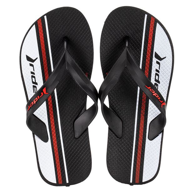Chinelo Infantil Masculino Feel Urban Rider - 12342 PRETO/BRANCO 29