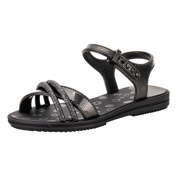 Sandália Infantil Minnie Luminous Grendene Kids 23144 PRETO 29