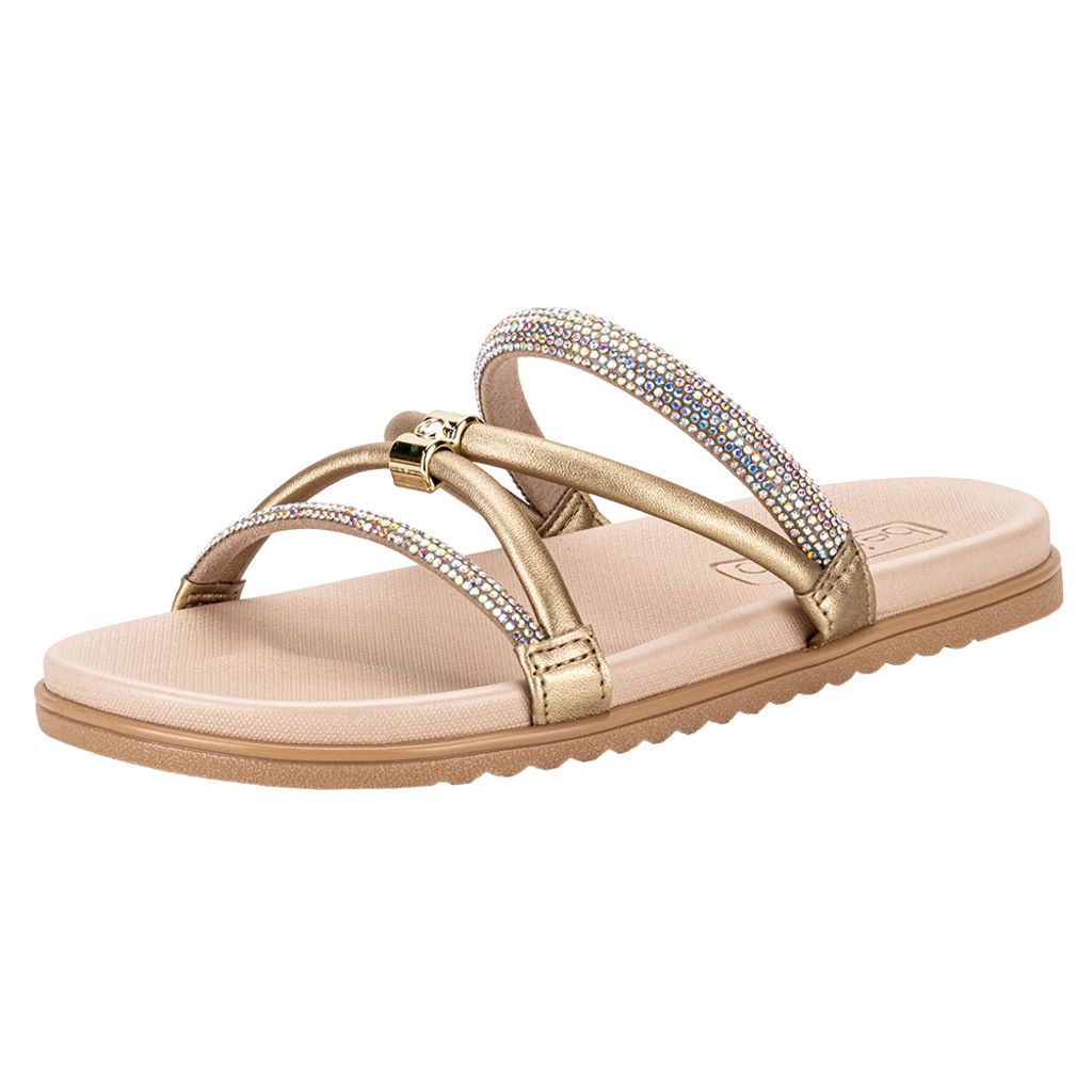 Tamanco Feminino Flat Beira Rio 8529102 OURO