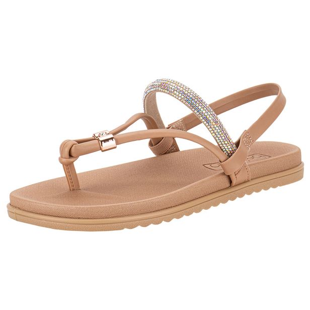 Sandália Feminina Flat Beira Rio 8529204 SALMÃO 34