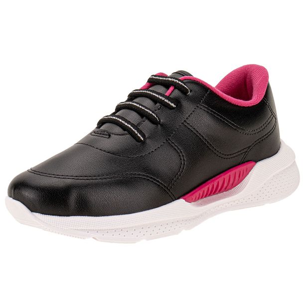 Tênis Infantil Feminino Molekinha 2573102 PRETO/ROSA 26