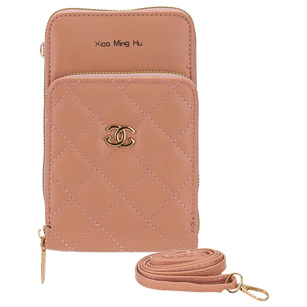 Bolsa Feminina Transversal H.E PR1032 SALMÃO