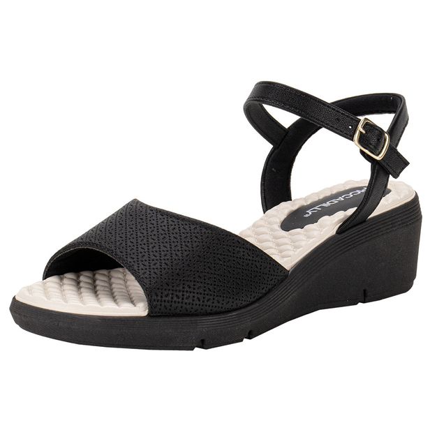 Sandália Feminina Anabela Piccadilly 540363 PRETO 34