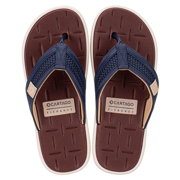 Chinelo Masculino Malta V Cartago 12229 MARINHO/BEGE 37/38